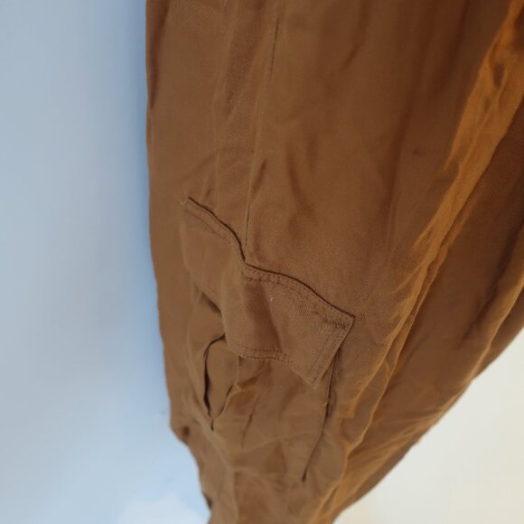 Womens Free People Brown Cargo Wide Leg Pants XS - Picture 6 of 10